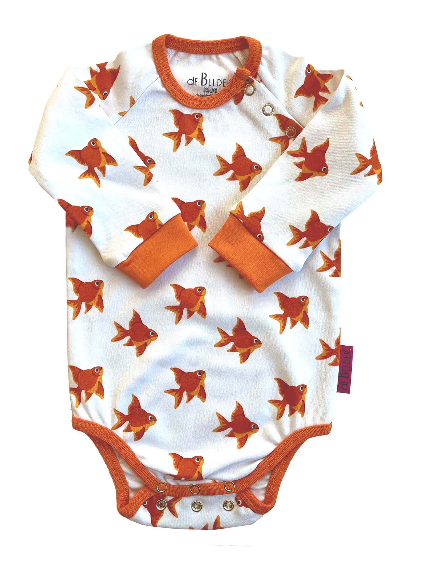 LONG SLEEVE GOLDIE GOLDFISH BABY BODYSUIT